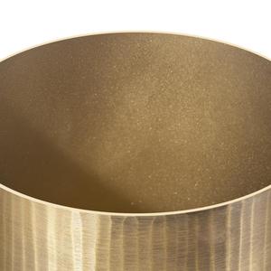 Custom Logo Luxury Brass Marble <b>Canister</b> <b>Set</b> 3-Piece Fluted Metal Jar White Marble Lid Wholesale - Product Image 3