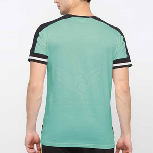Camiseta de manga corta con cuello redondo de algodón 100% de primera calidad para hombre, camiseta transpirable de secado rápido de manga corta con ajuste por sublimación de gran tamaño - Product Image 5