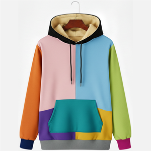 Sudadera con capucha para hombre con cremallera completa, cierre suave, tela 100% algodón, estampado digital y bolsillo para capas en otoño/invierno - Product Image 2