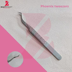 Pinces à cils à pointe en fibre, pinces à extensions de cils Mega Volume avec pointe ultra-fine, testées à la main, prise en main précise, outils pour cils - Product Image 6