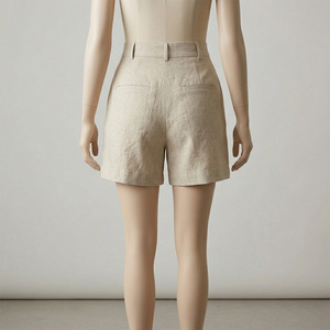 Shorts de Mujer de Cintura Media, Estilo Minimalista, Color Sólido, Transpirables, Ecológicos, de Secado Rápido, Resistentes al Viento, con Cordón Ajustable, Corte Holgado - Product Image 2