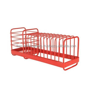 Escurridor de metal moderno artístico para uso en cocina con marco resistente y duradero y acabado superficial pulido - Product Image 4