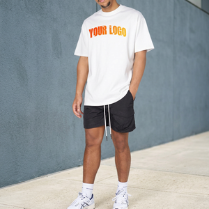 Wholesale 100% Cotton Oversized Printed T-Shirt Shorts <b>Set</b> Men Regular Fit Eco-Friendly Breathable Custom Fashion <b>Twin</b> <b>Set</b> - Product Image 4