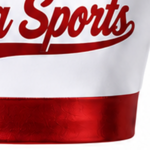<b>White</b> Red Sublimated <b>Sleeveless</b> Cheerleading Jersey Athletic Team Sportswear Training Performance Competition <b>Top</b> Uniform - Product Image 5