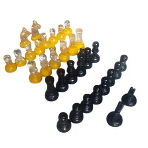 Custom Resin <b>Chess</b> Pieces <b>Set</b> Wholesale Clear Epoxy Board Game Figures Craft Deluxe Black Amber Chessmen Resin <b>Chess</b> Pieces - Product Image 1