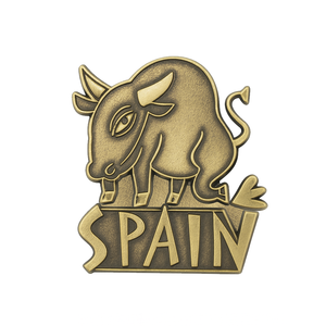 Fabricant de souvenirs touristiques, cadeaux personnalisés en métal émaillé d'Espagne, épingles de revers pour sacs. - Product Image 1