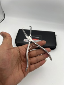 Mirror Polish Finish Micro Ring <b>Bead</b> Opener Plier Tool For Hair Extensions Surgical Grade Stainless Steel with Pouch Kit - Product Image 5