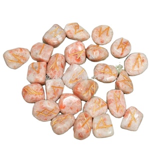 Jaspe rojo salud grabado piedra | Curación bolsillo palabra piedras - Product Image 6