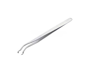 Pince à épiler longue à pointe irrégulière en acier inoxydable, coupe baguette, 200 mm, outil de fabrication de bijoux avec trous, modèle 590 Punjab SUNTOOLS/STIPL - Product Image 1