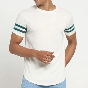T-shirt en jersey doux pour homme, coupe décontractée confortable, manches courtes, idéal pour se détendre et porter au quotidien à la maison - Product Image 5