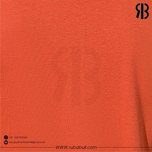 Camiseta de manga corta con cuello redondo para hombre, color naranja, tela de alta calidad, corte regular, estilo casual, color sólido, estilo tejido de algodón. - Product Image 5