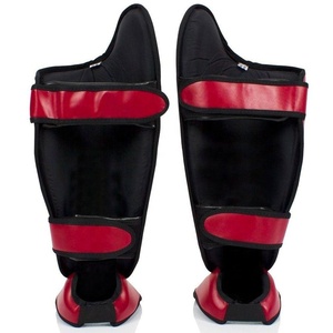 Protection des jambes en cuir PU de qualité supérieure, prix de gros RTS, pour la boxe et le MMA, protège-tibias Fair Tex, protège-tibias MMA confortables. - Product Image 4