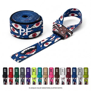 Sangles de musculation en nylon de qualité supérieure, vente en gros, avec poignée rembourrée, coutures renforcées et design sublimé personnalisé - Product Image 1