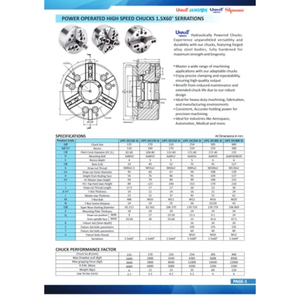 Mandrin motorisé à 4 mors de qualité industrielle, centre fermé, construction en acier, accessoire de tour - Product Image 3