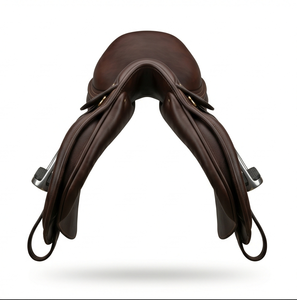 Silla de Montar de Cuero Marrón Oscuro de Primera Calidad para Salto y Doma, Cómoda, Accesorios Ecuestres al por Mayor - Product Image 3