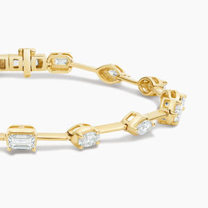 Bracelet à maillons sertis de diamants multiformes - Product Image 3