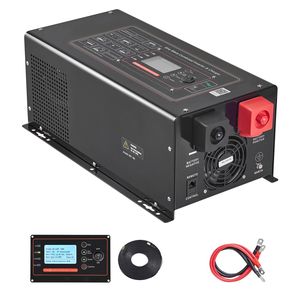 Inverter a Onda Sinusoidale Pura 3000W con Caricabatterie da 12V DC a 120V AC, Display LCD, Telecomando, Uscita 220V, Ingresso 24V - Product Image 1