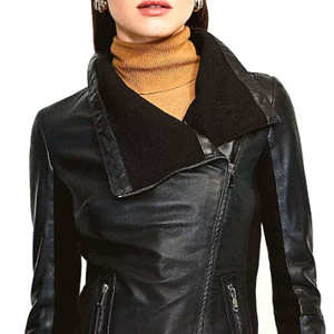 Unisex Leather <b>Winter</b> Quilted <b>Jacket</b> <b>Waterproof</b> Windproof Breathable Printed Knitted Customizable Outdoor Front Logo - Product Image 6