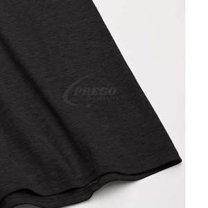 Nouveau T-shirt à manches courtes en coton noir avec logo personnalisé sur l'étiquette du col, impression sérigraphique, impression DTF - Product Image 2