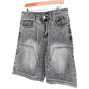 Custom Ready Stock Men Denim Canvas High Waist Casual Shorts Customized Designs Breathable Light Winter <b>Thin</b> Fit High Quality - Product Image 1