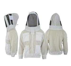 New Arrival 2026 Professional Full Body Beekeeping <b>Suit</b> 3-Layer Mesh Ventilated with Fencing Veil Gloves 8 Pockets Double Zipper - Product Image 5