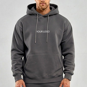 Venta al por mayor OEM: Sudadera polar de invierno de alta calidad, de lujo, bordada con logo personalizado, teñida lisa, ecológica, de poliéster/algodón de alto gramaje. - Product Image 6