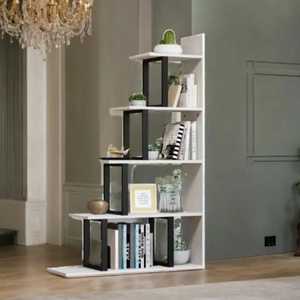 Estantería Flotante Moderna para Libros, de Pared, 7 Niveles, Vertical, en Forma de L, Ahorra Espacio, con Almacenamiento Oculto para Sala de Estar - Product Image 6