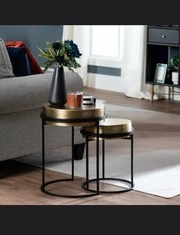 Nuevas mesas de centro industriales modernas con estructura de hierro negro para muebles de sala de estar. - Product Image 5