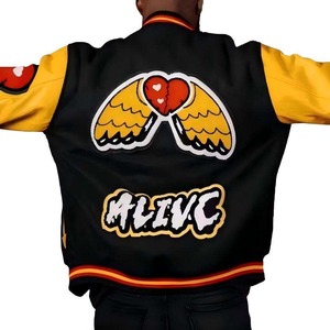 Chaqueta de Béisbol Moderna, a la Moda, Vintage y Personalizada para Hombre, Resistente al Viento, Duradera, Cómoda, con un Atractivo Estampado Clásico Varsity - Product Image 2