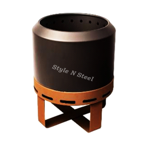 STEEL/HR BLACK & RUST BROWN Top Trending Iron <b>Fire</b> <b>Pit</b> Durable Freestanding Wood/Coal Burning Outdoor Heating for Patio Garden - Product Image 1