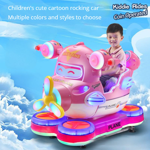 Máquina de Juego Infantil con Forma de Avión, con Luces LED y Música, Funciona con Monedas, Disponible para Exportación - Product Image 1