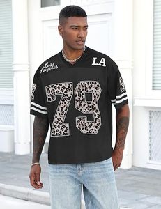 Leopard Print Football Jersey V Neck <b>Mesh</b> 100% Polyester Custom Front Logo <b>Short</b> Sleeve Teamwear for Women - Product Image 4