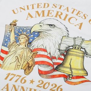 Maillot de baseball pour homme, 250e anniversaire des États-Unis, drapeau américain, boutonné, pour la fête de l'indépendance du 4 juillet - Product Image 4