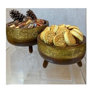 Servidor de Nueces de Madera y Vidrio, Diseño Innovador, Forma Redonda, Servidor de Nueces de Calidad Deluxe, Servidor de Nueces con Tamaño Personalizado - Product Image 4