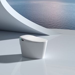 WC Intelligente Monoblocco con Bidet Integrato, Sedile Riscaldato e Doppio Scarico Automatico, Controllo Vocale, Schermo Protettivo in Schiuma per Bagni Smart - Product Image 1