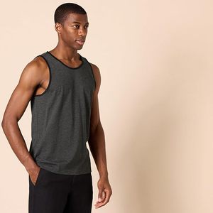 Men's Solid Color Knitted Sleeveless Tank Top O-Neck Breathable Casual Muscle <b>Vest</b> Plus Size - Product Image 4