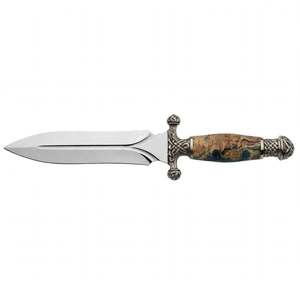 Handcrafted Mirror-Polished Stainless Steel Profile <b>Craft</b> <b>Tool</b> Hybrid Handle Executive Display Piece OEM Customizable Burl Wood - Product Image 5