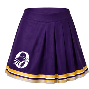 Conjunto de Uniforme Deportivo Sublimado en Oro Púrpura, Manga Larga, Falda Plisada, para Equipo Deportivo, Entrenamiento, Práctica y Presentación - Product Image 5