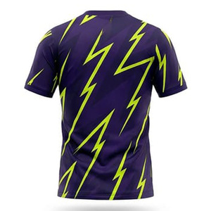 เสื้อฟุตบอลแบบซับลิเมชั่นระบายอากาศได้ดี-คุณภาพสูง ผลิตจากโพลีเอสเตอร์ 100% แห้งเร็ว สำหรับผู้ชาย - Product Image 2