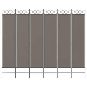 ฉากกั้นห้อง 6 แผง สีแอนทราไซต์ ขนาด 94.5"x86.6" ผ้าม่านและฉากกั้นห้อง - Product Image 3