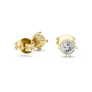 Anillo Clásico con Diamante Cultivado en Laboratorio de 0.5CT, Chapado en Oro Amarillo de 18K y Rodio, para Compromiso, Boda, Fiesta, San Valentín, Uso Diario - Product Image 4