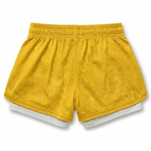 Pantalones Cortos Deportivos 2 en 1 con Forro de Compresión, 150GSM, Logotipo Personalizado OEM ODM, Directo de Fábrica - Product Image 2
