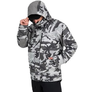 Chaqueta de Camuflaje para Hombre, de Tela Suave, Manga Larga, Impermeable, con Capucha y Cierre de Cremallera para Invierno - Product Image 4