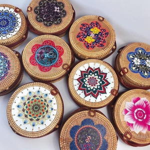 Reliable Vietnam Round Rattan Bali <b>Bags</b> With Leather Handle For Consistent Craft Quality And Supply 99 Gold Data - Product Image 4