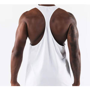 Débardeur Homme OEM en Gros, Personnalisable avec Logo, Coton Spandex, pour Fitness, Entraînement, Musculation, Gilet de Sport Sans Manches, Prix Bas - Product Image 3