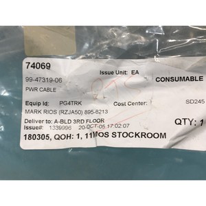 Câble d'alimentation SVG 99-47319-06, 156983 - Équipements et pièces semi-conductrices d'occasion de qualité supérieure à l'échelle mondiale chez - Product Image 5
