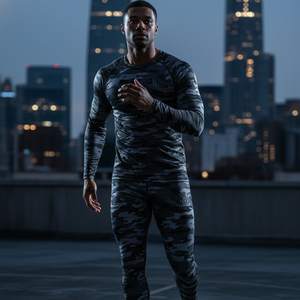 Conjunto Deportivo de Compresión para Hombre, para Entrenamiento de Crossfit, Alta Elasticidad, Secado Rápido, Absorbe el Sudor, Ropa Deportiva Profesional - Product Image 6
