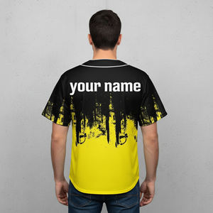 เสื้อเบสบอลแบบใหม่สำหรับผู้ชาย พร้อมชื่อทีมแบบซับลิเมชั่น ดีไซน์ระบายอากาศ ป้องกันแบคทีเรีย คอวี ไซส์พลัส - Product Image 6