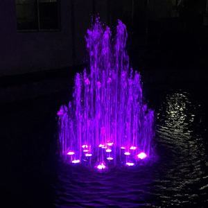 Fuente de Agua Danzante Musical con Control DMX Programable para Exteriores Fenlin, Luces LED RGB, Construcción de Acero Inoxidable, Comercial - Product Image 4