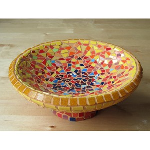 ชามผลไม้โมเสกไม้มะม่วงทำมือ - ขายส่งจากโมราบาดับด - Product Image 1